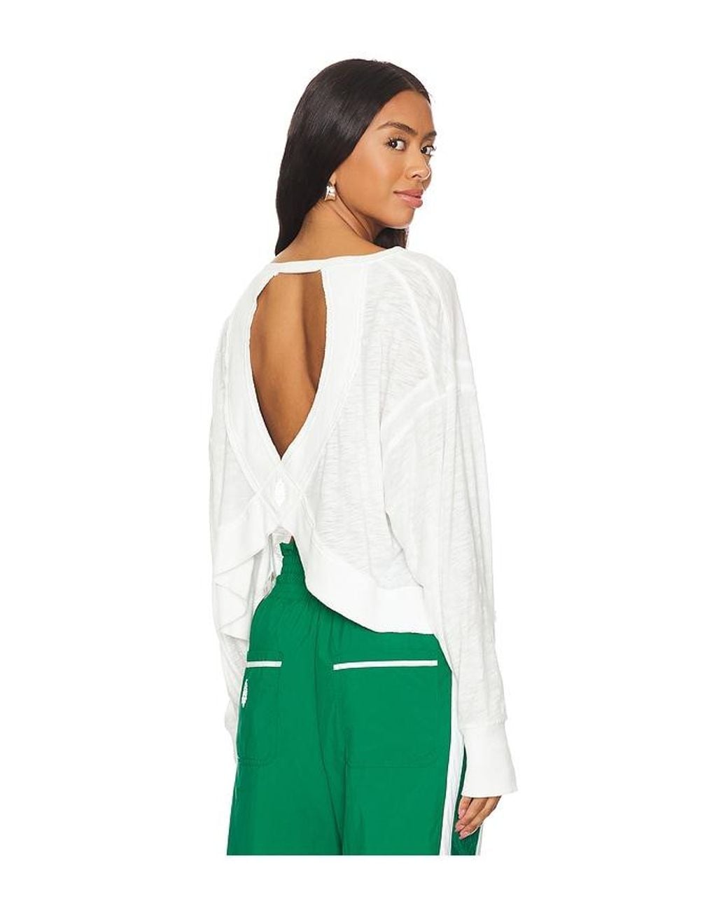 Free People Green X Fp Movement My Time Layer Tee