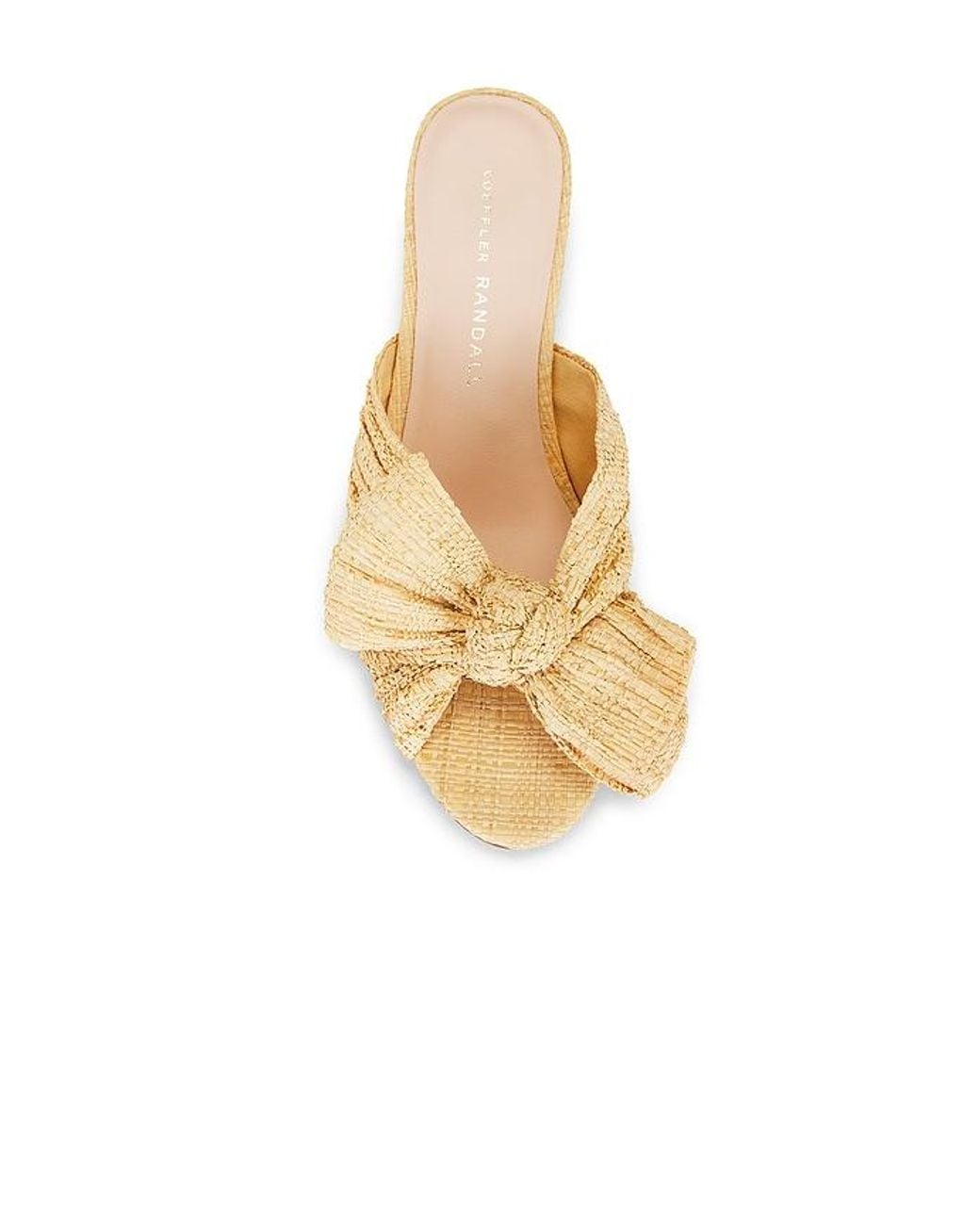 Loeffler Randall Metallic Emilia Pleated Knot Mule
