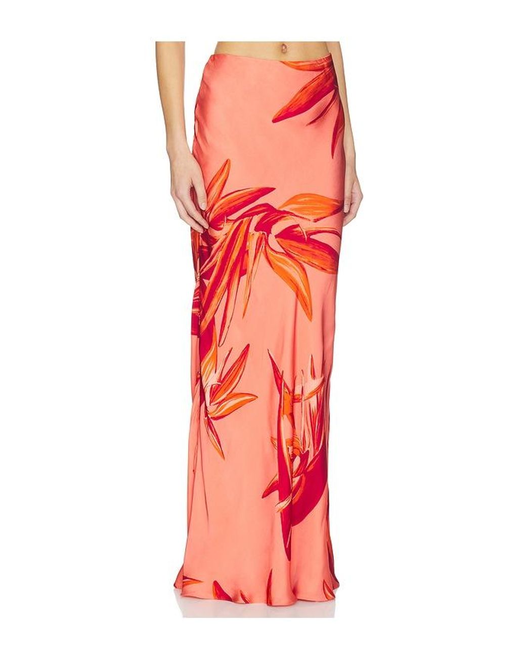 Rococo Sand Red Maxi Skirt