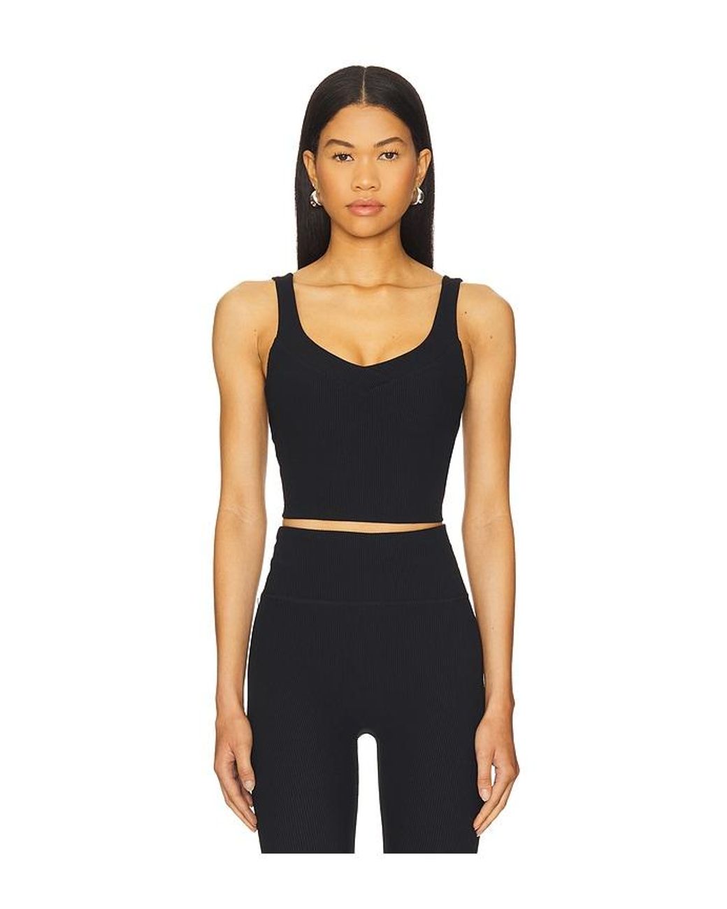 Beyond Yoga Black Impulse Cropped Tank Top