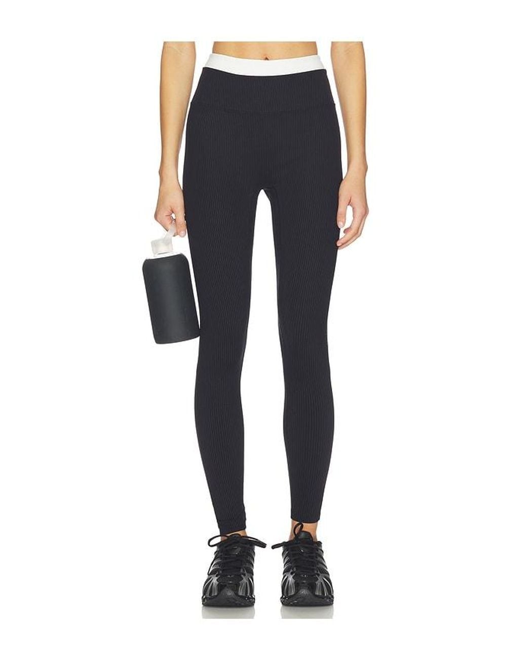 Year Of Ours Blue Ribbed Layered Legging