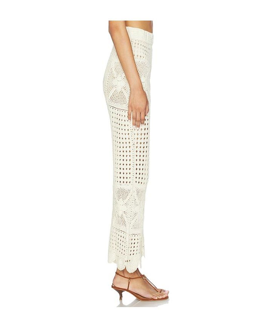 Agua Bendita White Wesley Pants