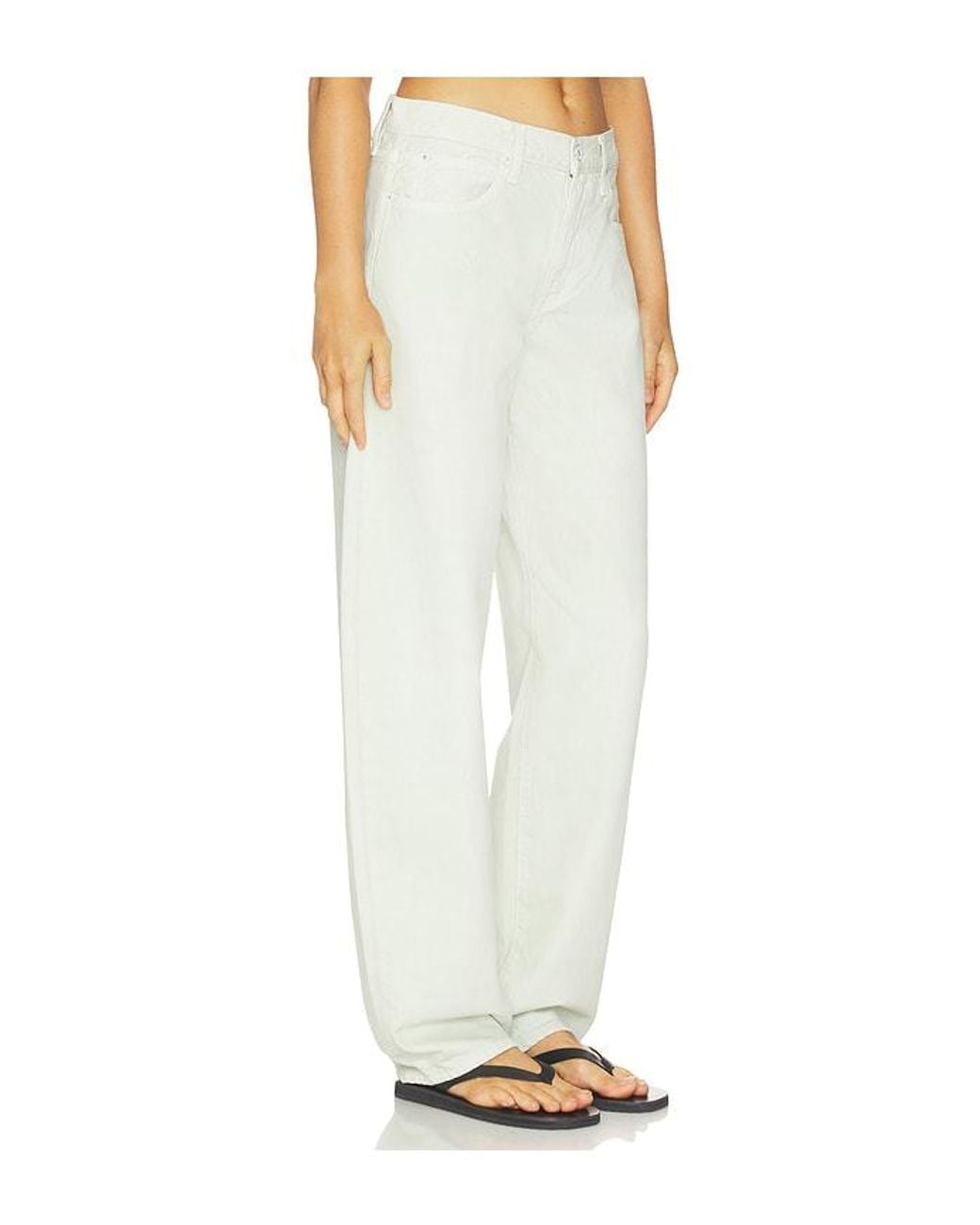 SLVRLAKE Denim White Tess Long Jeans