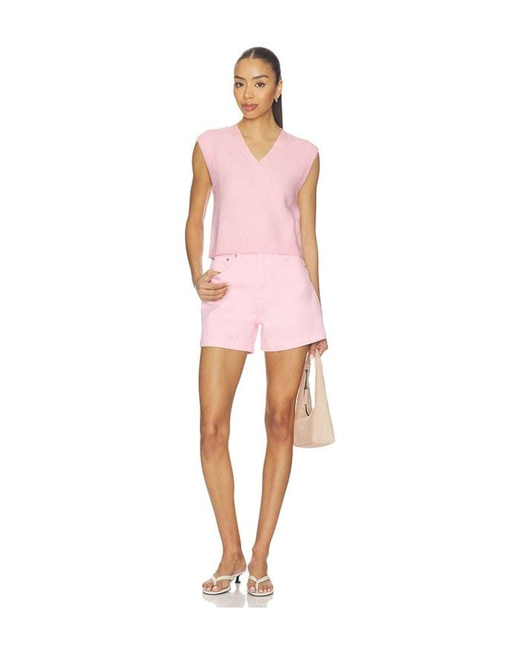Pistola Pink Maxine Sweater Vest Top
