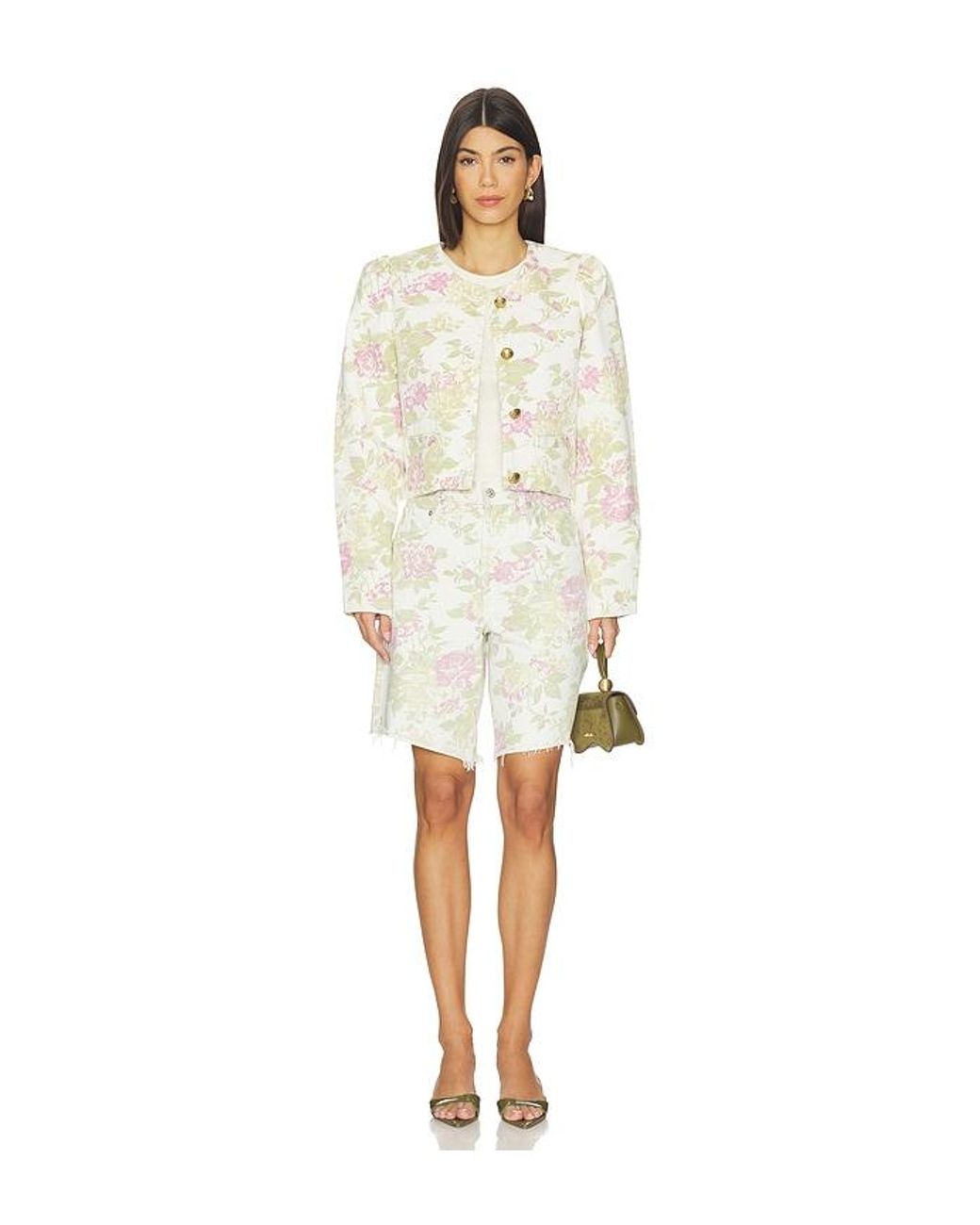 Citizens of Humanity White Anita Puff Sleeve Jacket