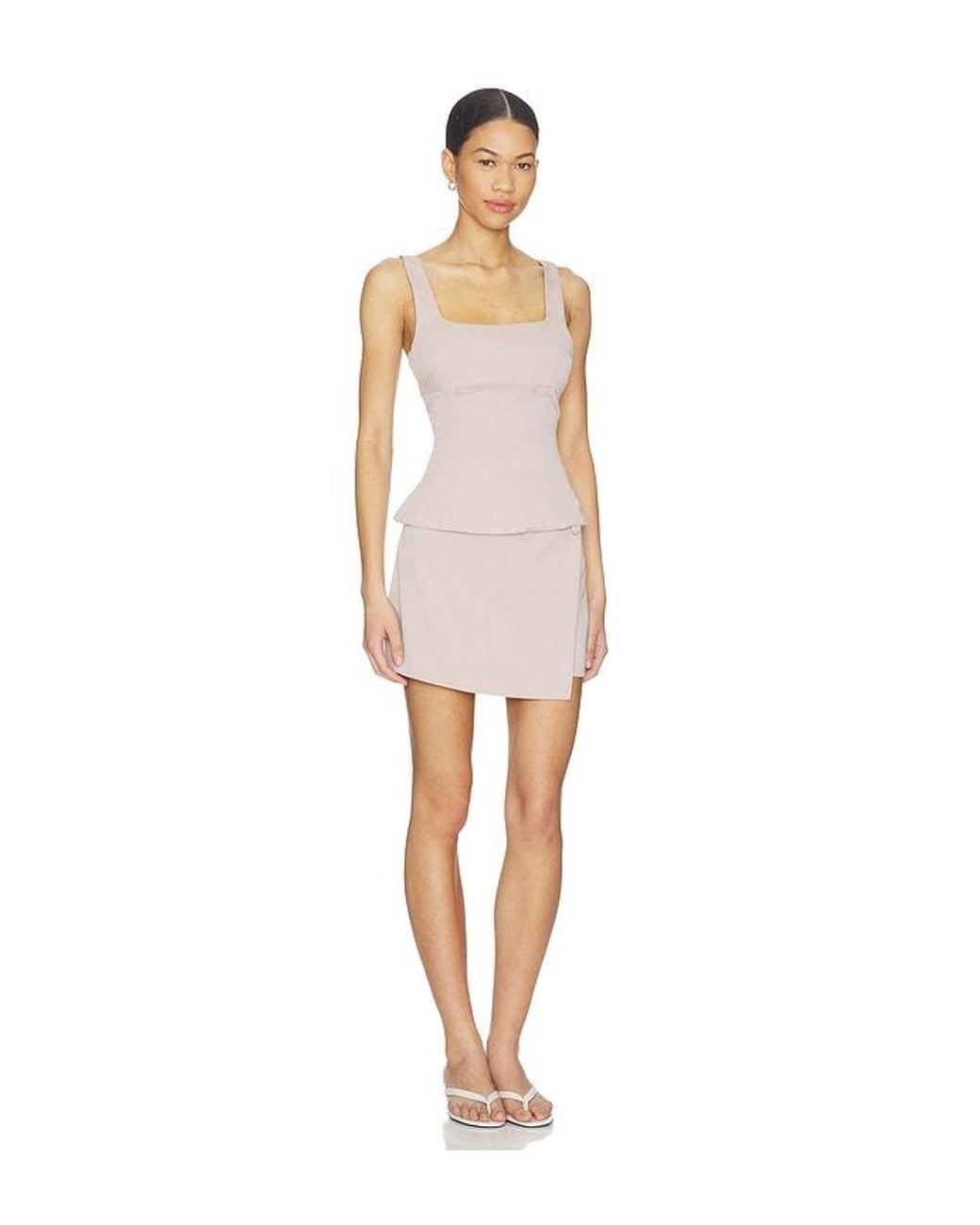 ALL THE WAYS White Brice Mini Skirt Set