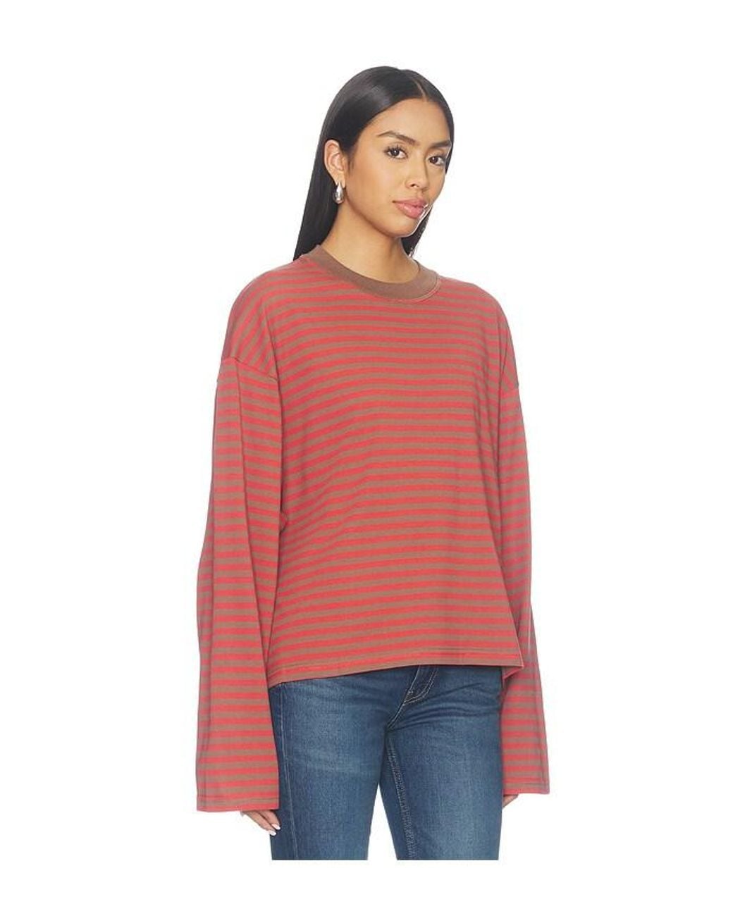 Lioness Red Bloom Long Sleeve Top