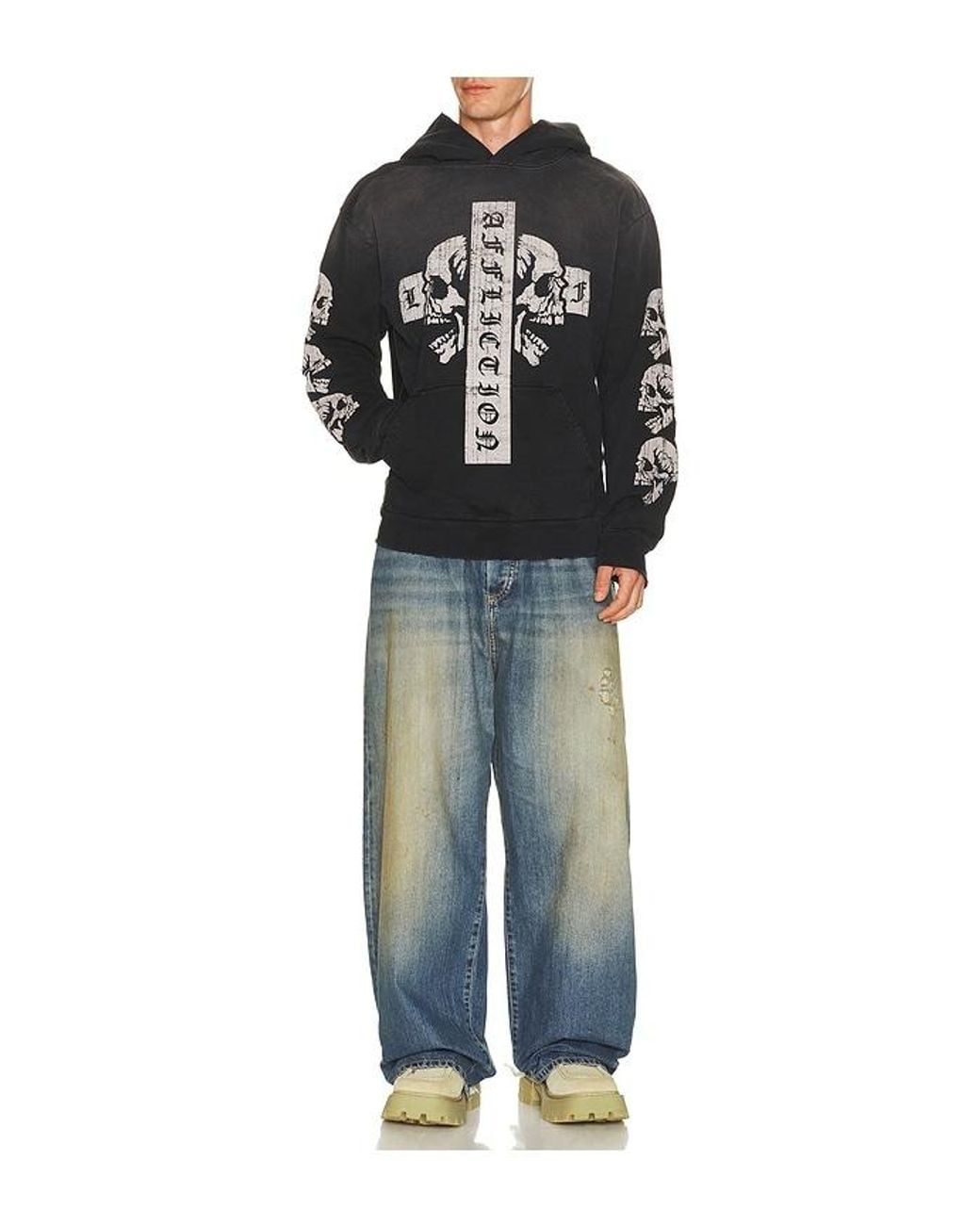 Affliction Black Free Mind Po Hoodie for men