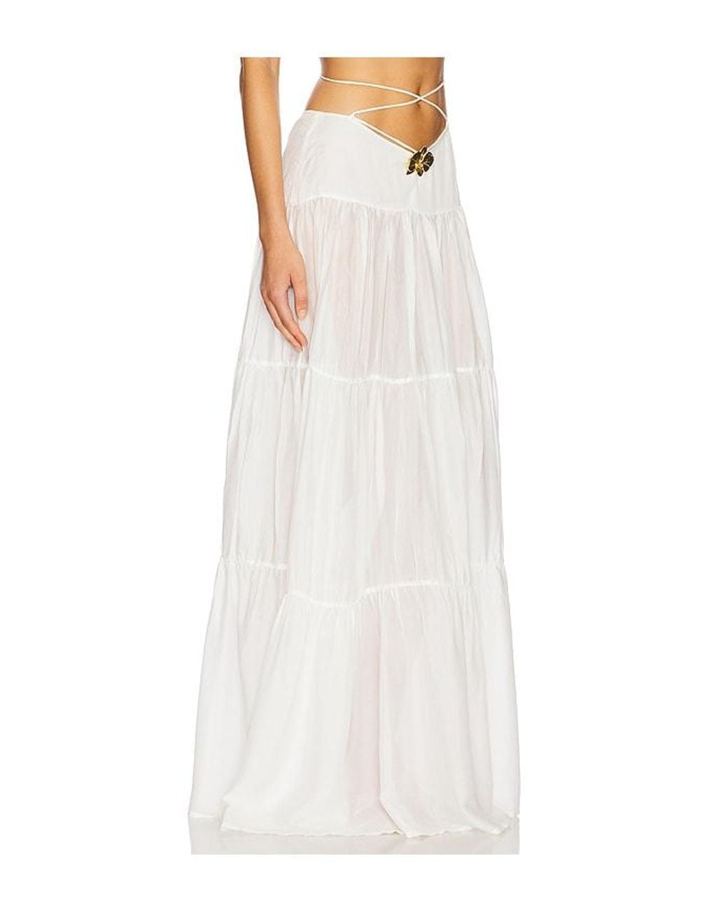 Cin Cin White Song Orchid Skirt