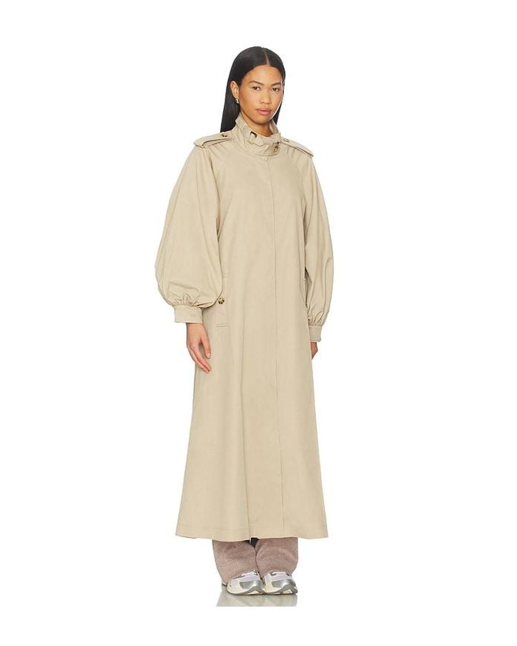 Bardot Natural Isler Longline Trench Coat