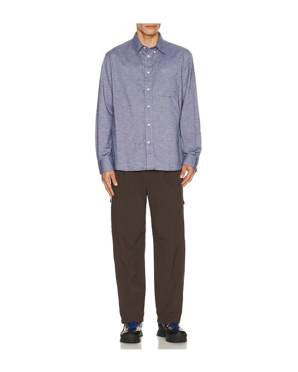 Barbour Blue Nevis Authentic Textured Shirt for men