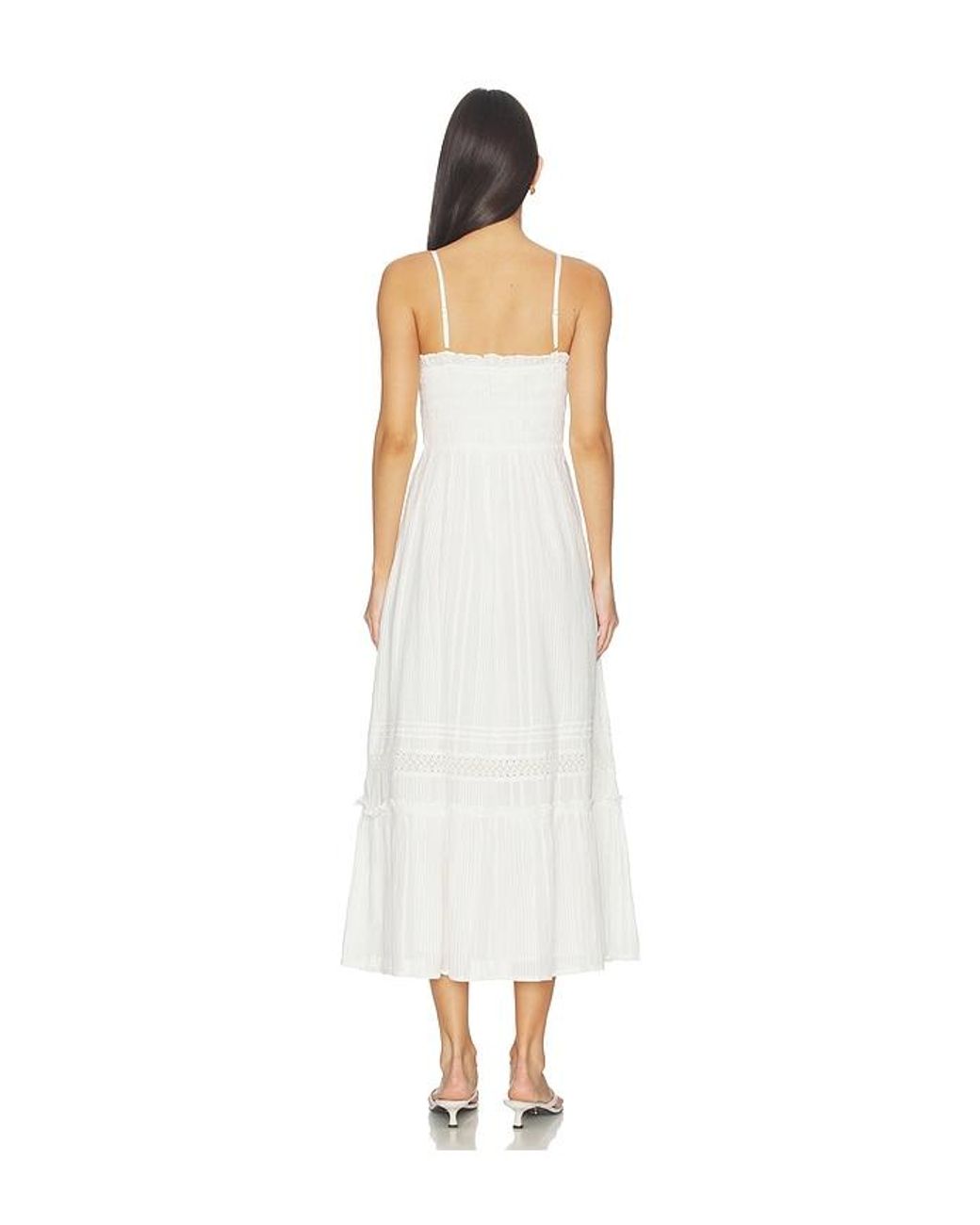 Cleobella White Magnolia Ankle Dress