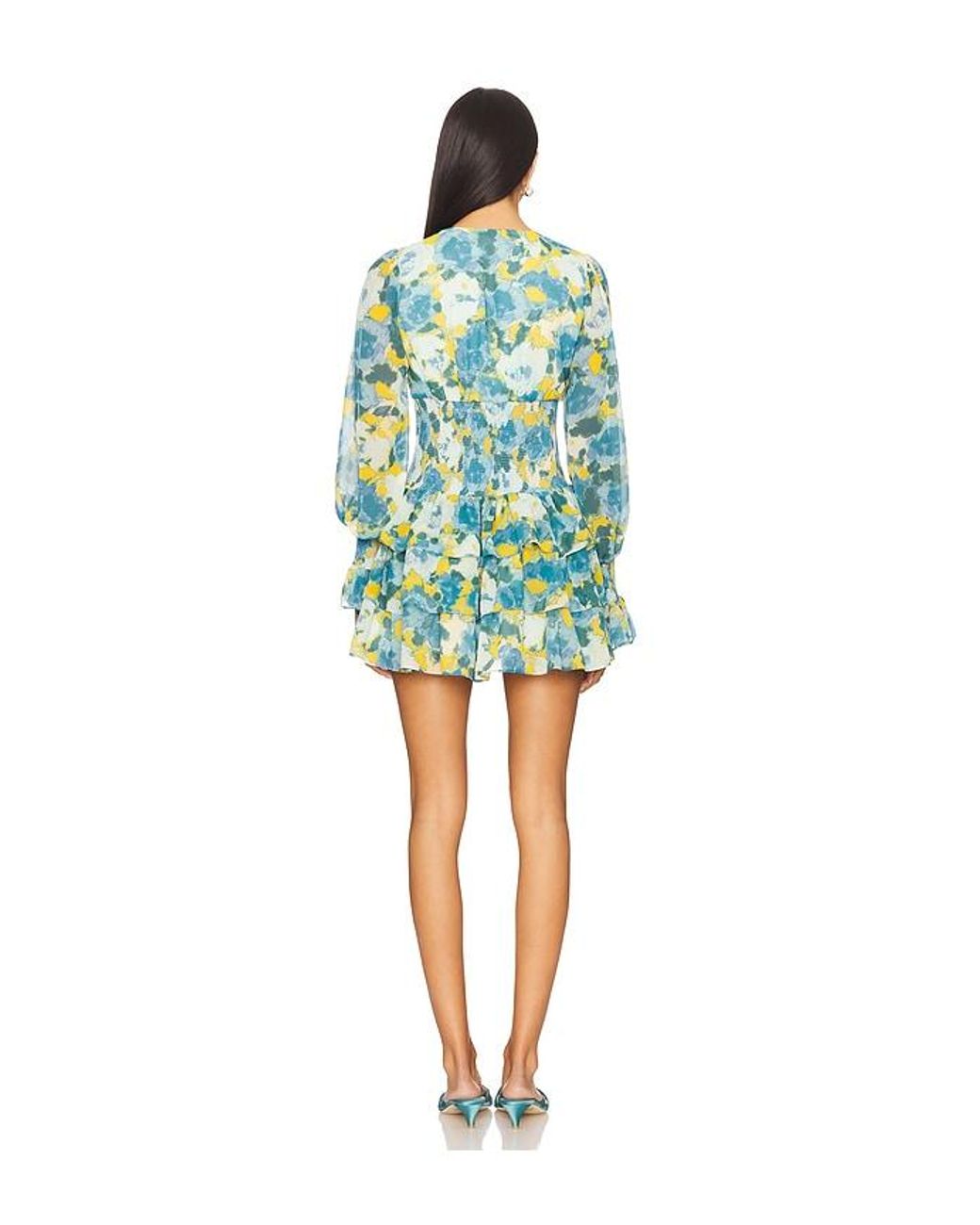 Lovers + Friends Blue Kleid Eloise