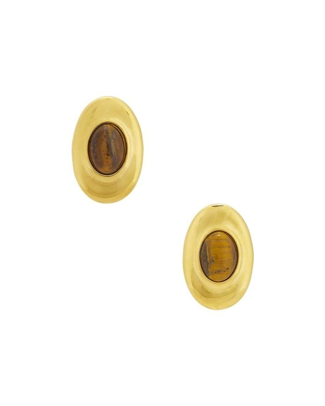 BRACHA Metallic Cari Oval Earrings