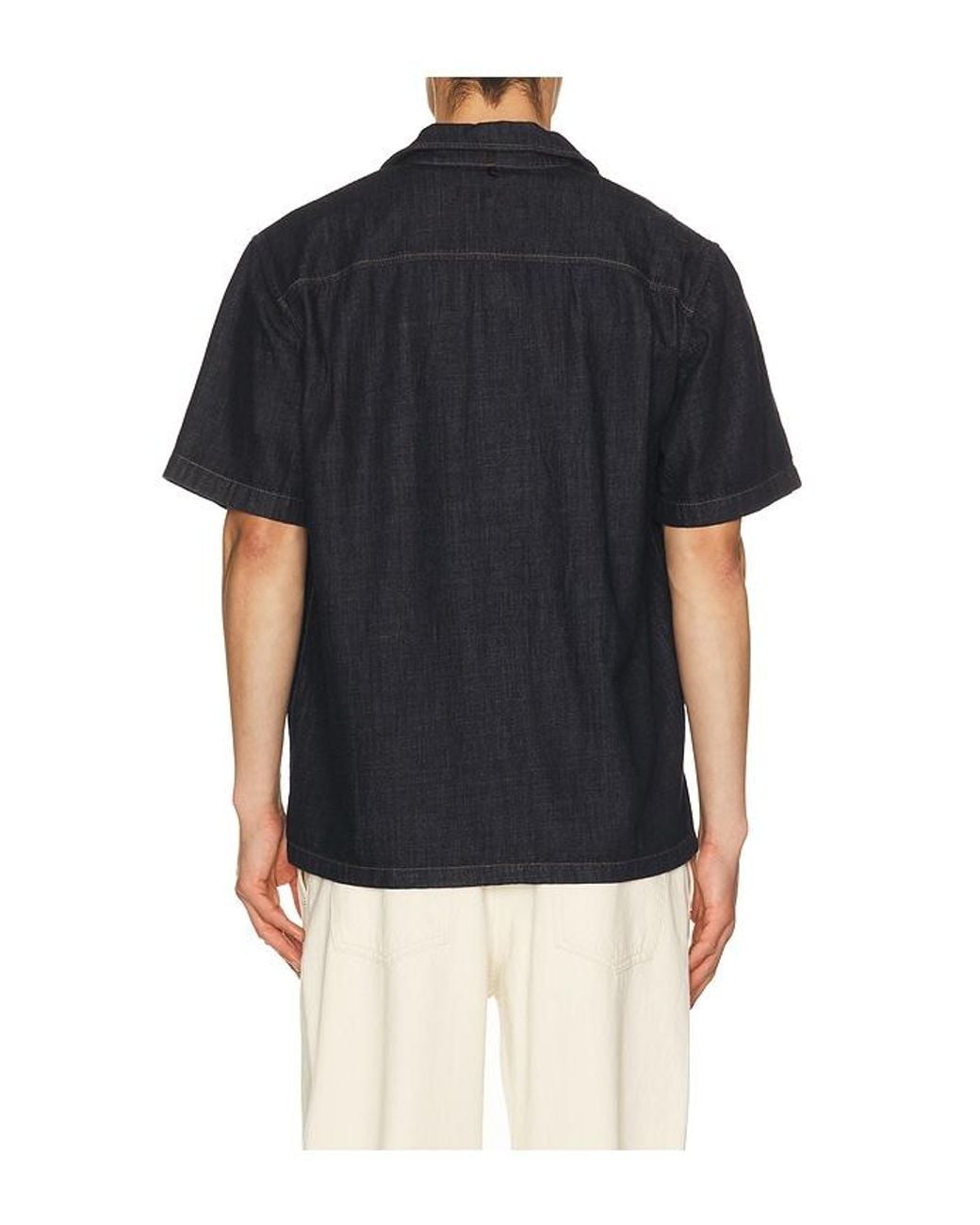 Rag & Bone Blue Denim Resort Shirt for men