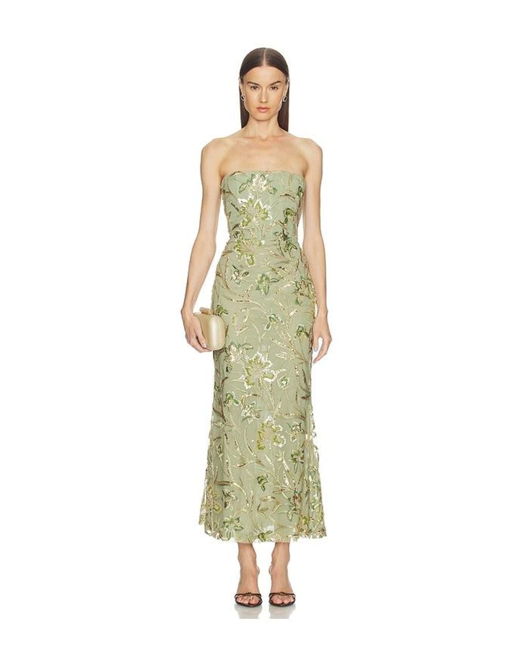 SAU LEE White Sable Dress