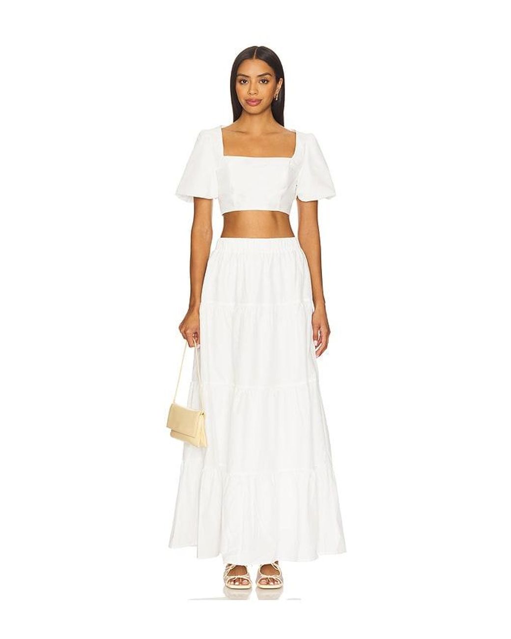 MORE TO COME White Braline Top