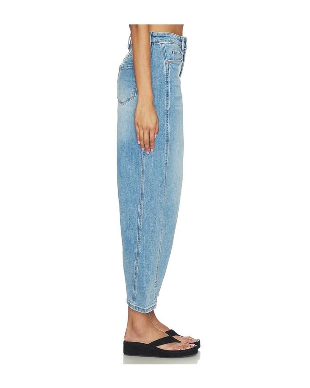 Blank NYC Blue Barrel Leg Jeans