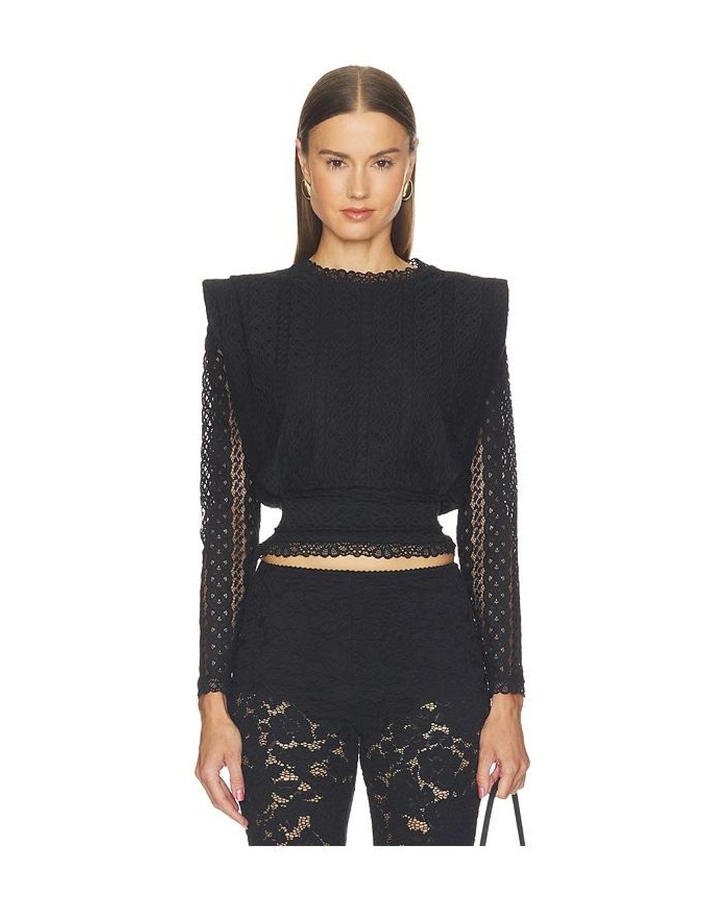 Charo Ruiz Black Elvira Blouse
