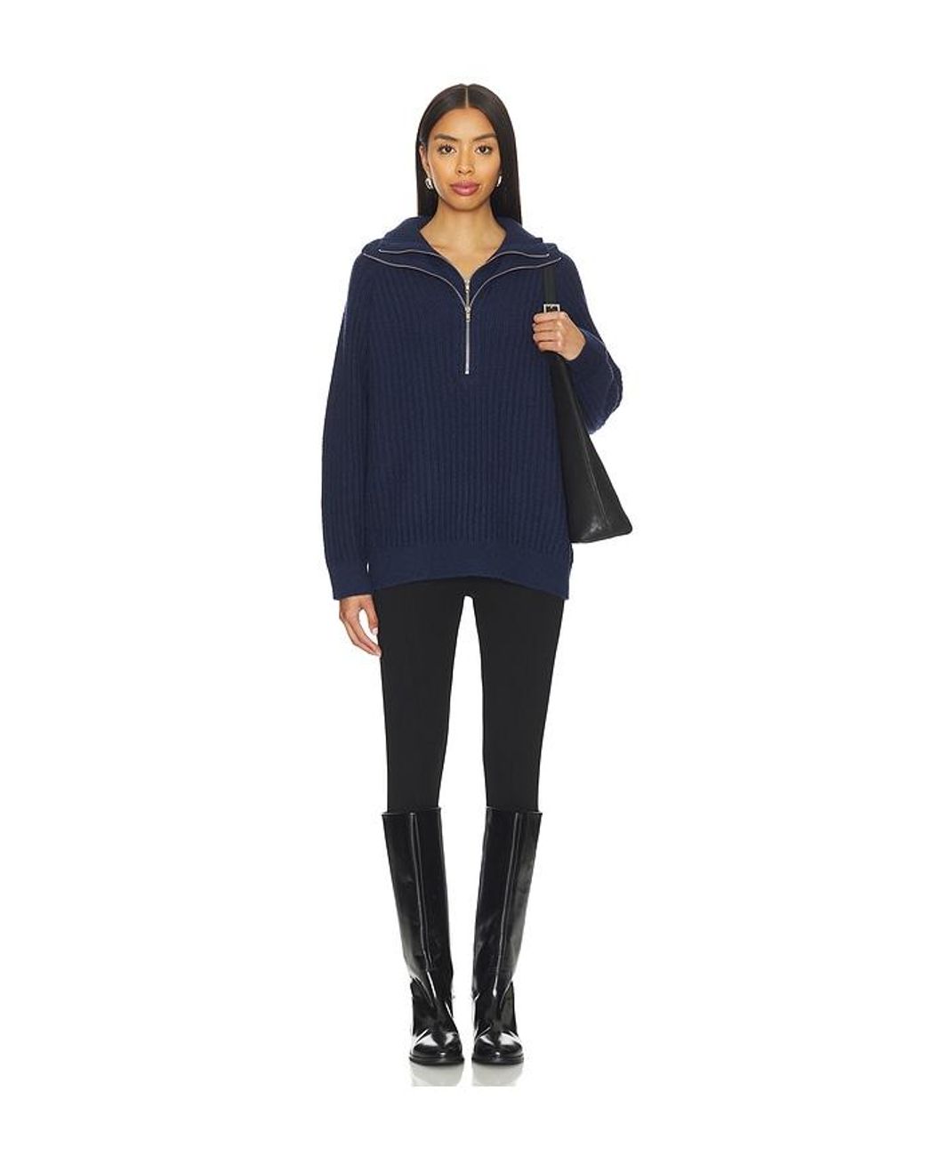 PULL HENDRIX en Navy Line & Dot en coloris Blue