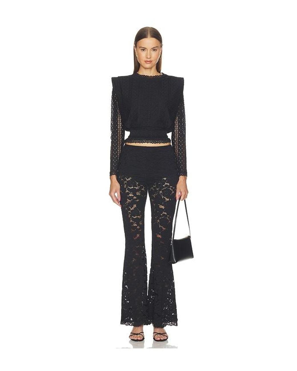 Charo Ruiz Black Elvira Blouse
