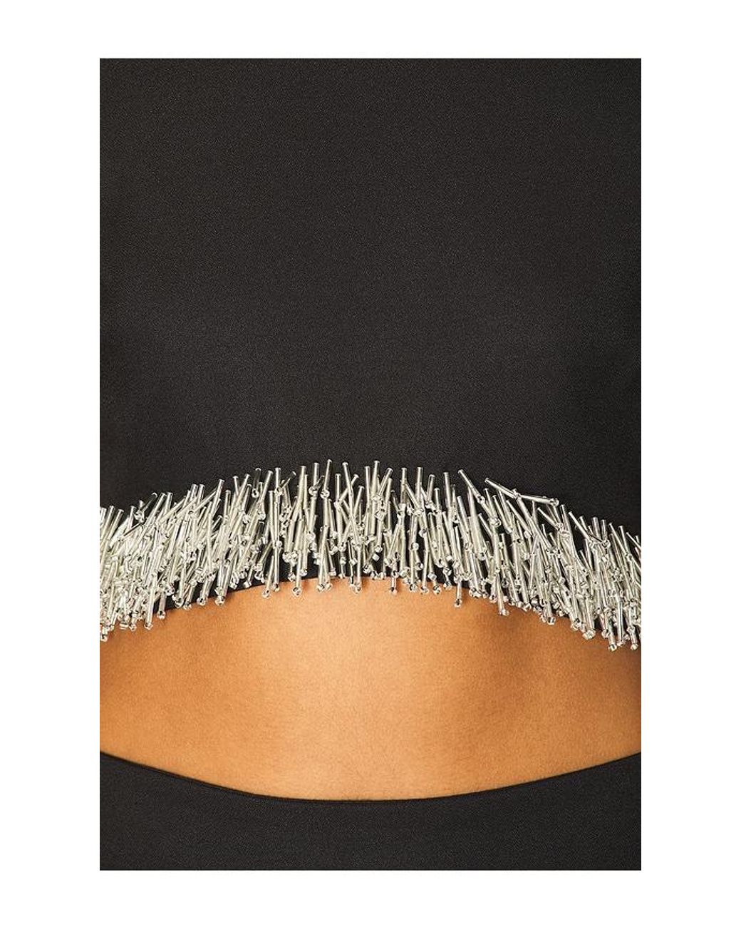 Jonathan Simkhai Black Jalen Cropped Top