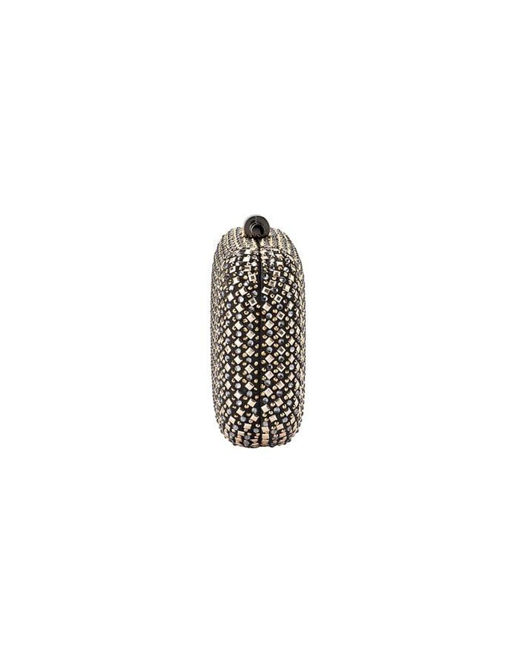 Olga Berg Black Ellen Hotfix Clutch