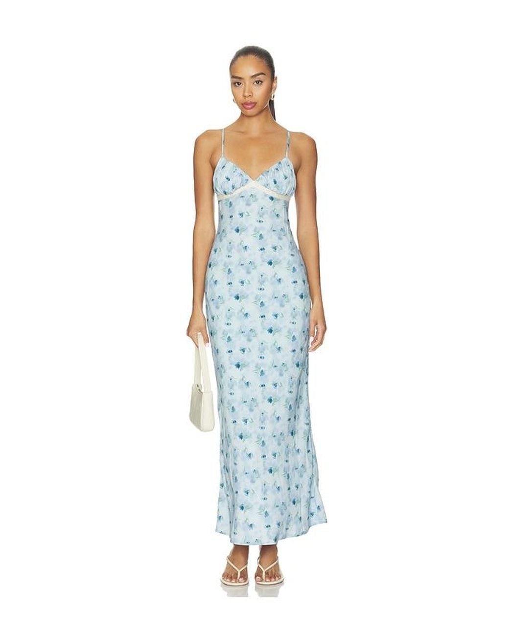 MORE TO COME Blue Stacey Maxi Dress