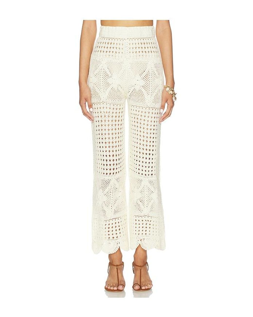 Agua Bendita White Wesley Pants