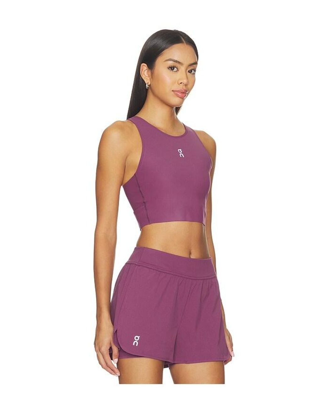 On Shoes Purple Court Crop Top
