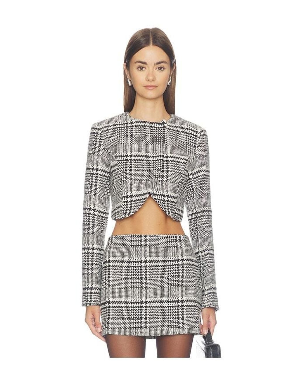 MORE TO COME White Davina Cropped Jacket