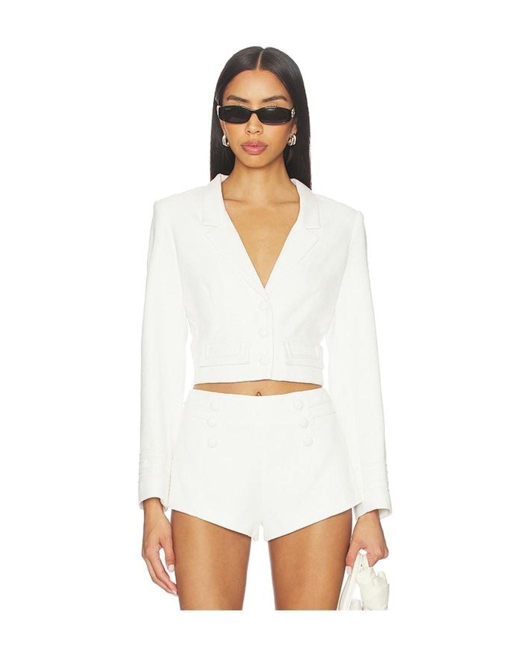 Amanda Uprichard White Courtney Jacket