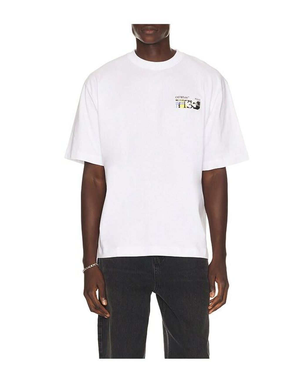 Off-White c/o Virgil Abloh White Industrial Arrow Skate Short Sleeve Tee for men