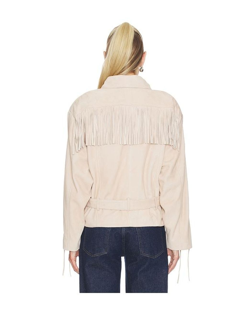 Lamarque Blue Kyel Suede Jacket