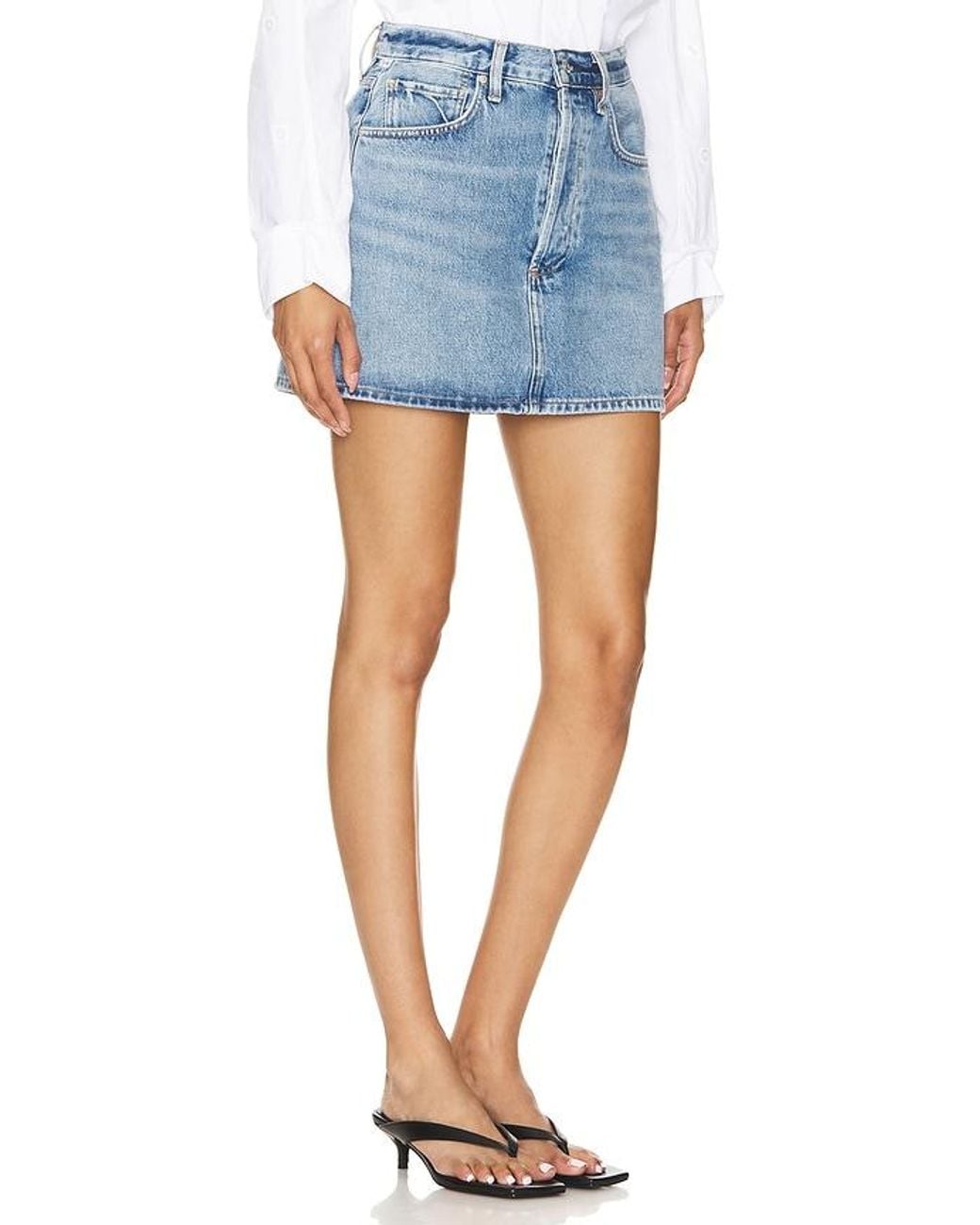 Citizens of Humanity Blue Ramona Mini Skirt