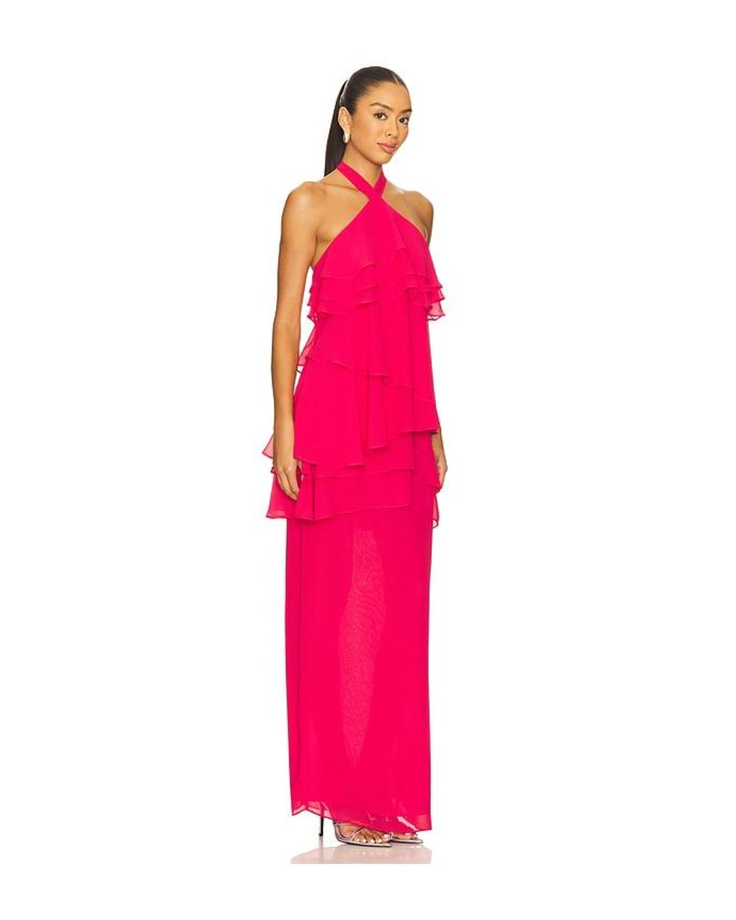 Lovers + Friends Pink Zuri Gown