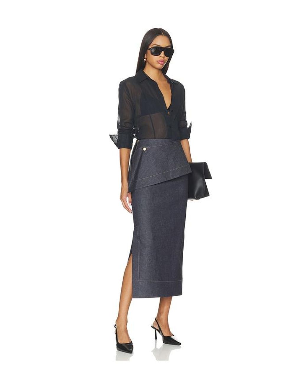 Amir Taghi Blue Eloise Skirt