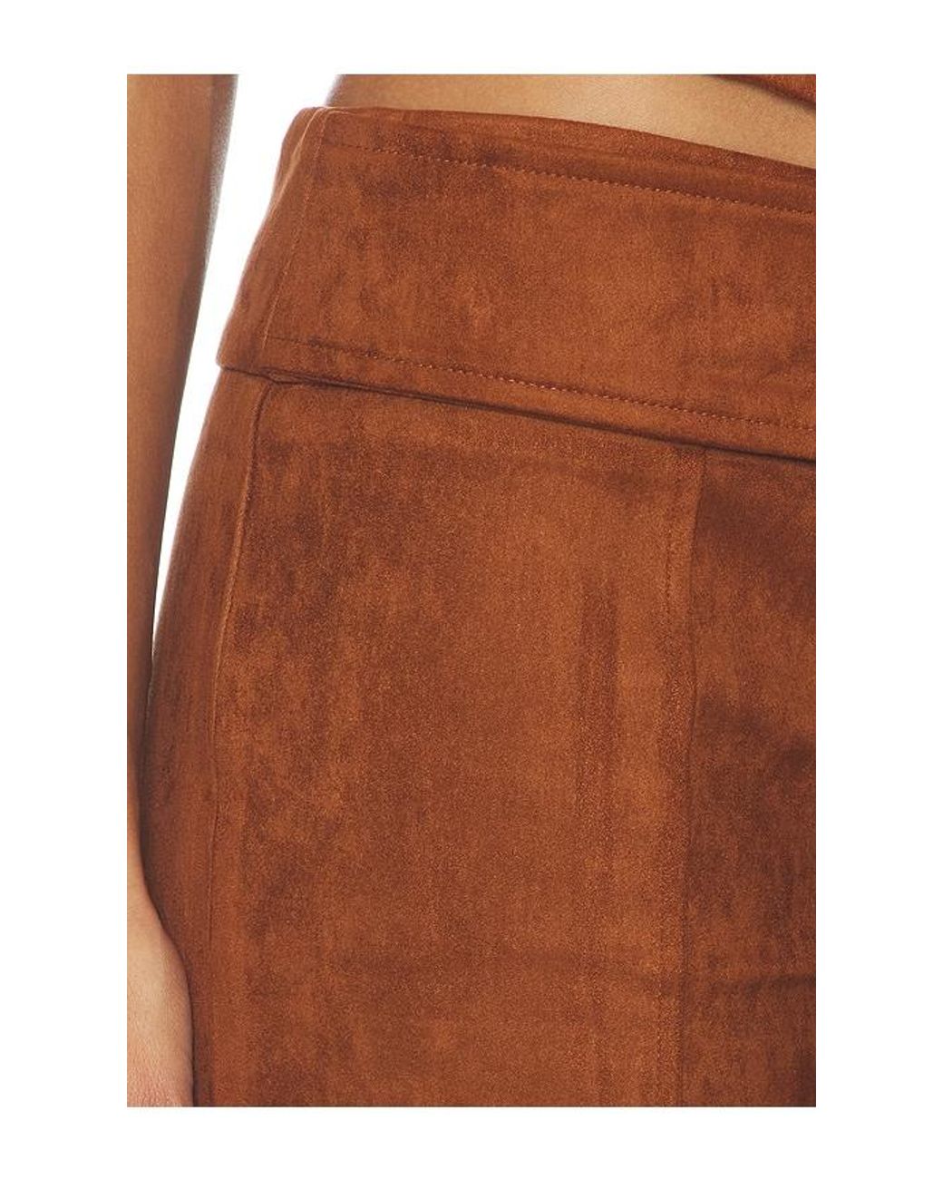 Amanda Uprichard Brown X Revolve Robin Suede Pants
