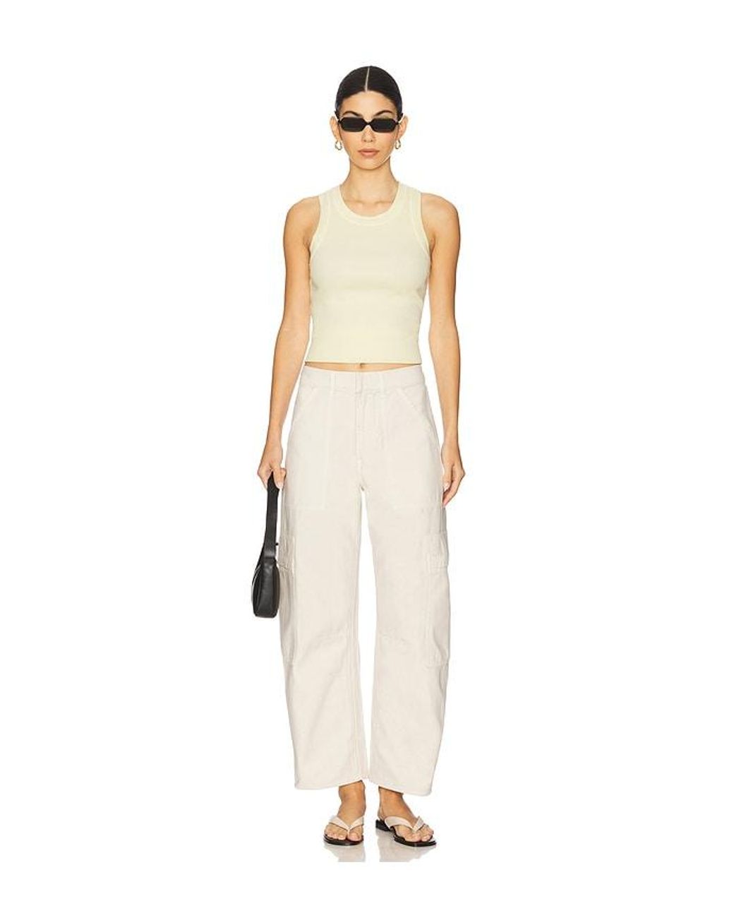 Citizens of Humanity White Marcelle Cargo Pant