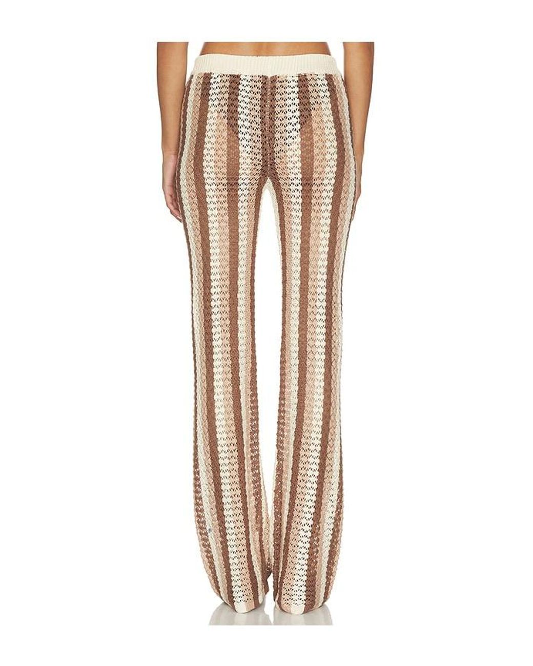 superdown White Francie Crochet Pant