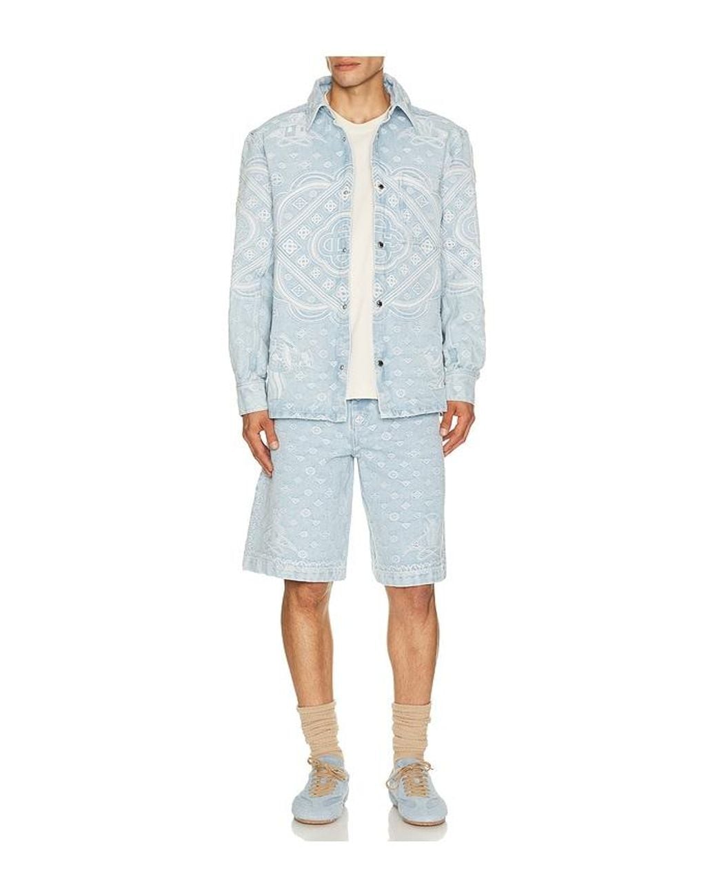 Casablanca Blue Denim Shirt for men