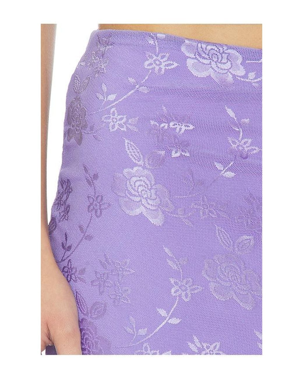 Tiger Mist Purple Orly Midi Skirt