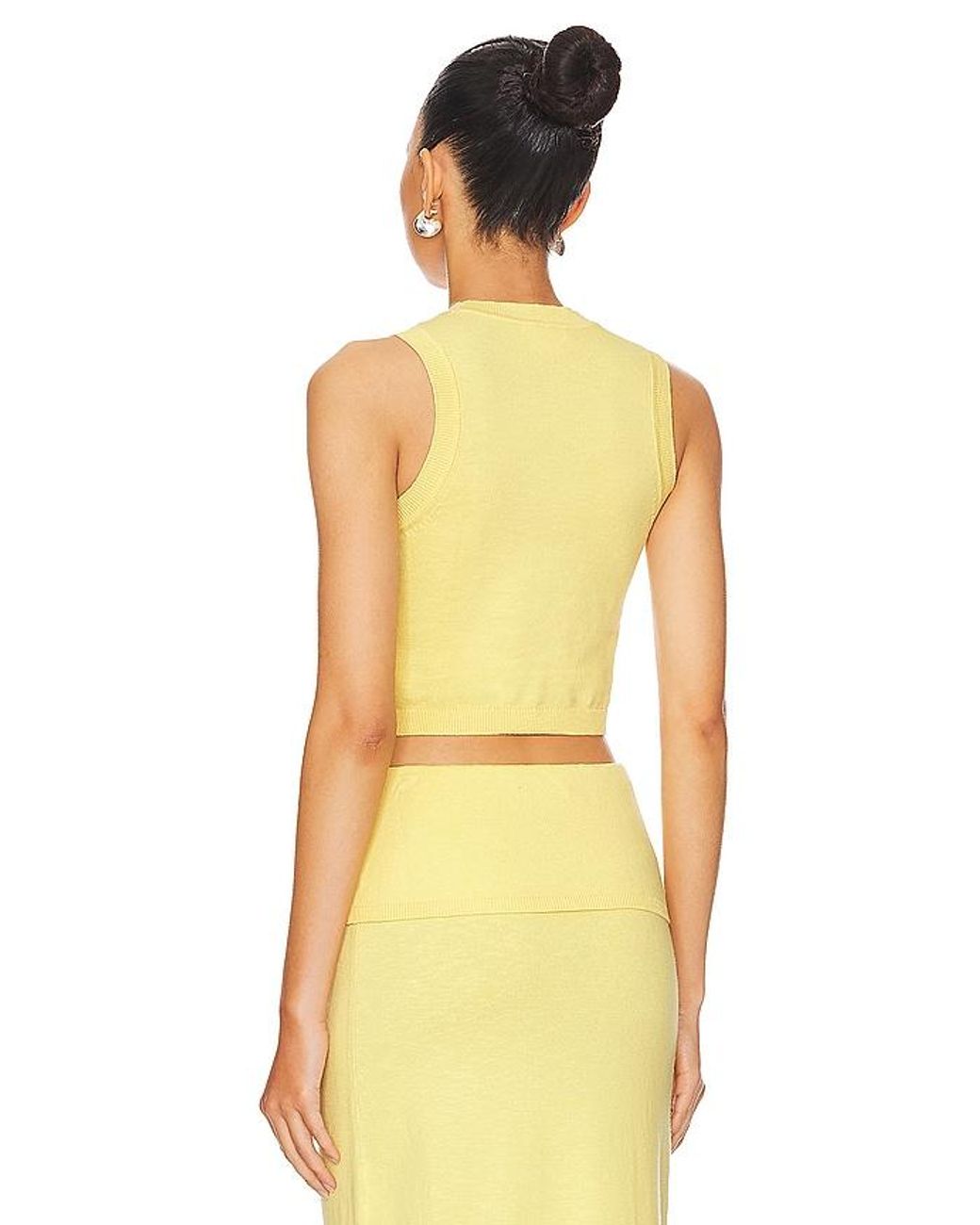 Lovers + Friends Yellow Lumielle Tank