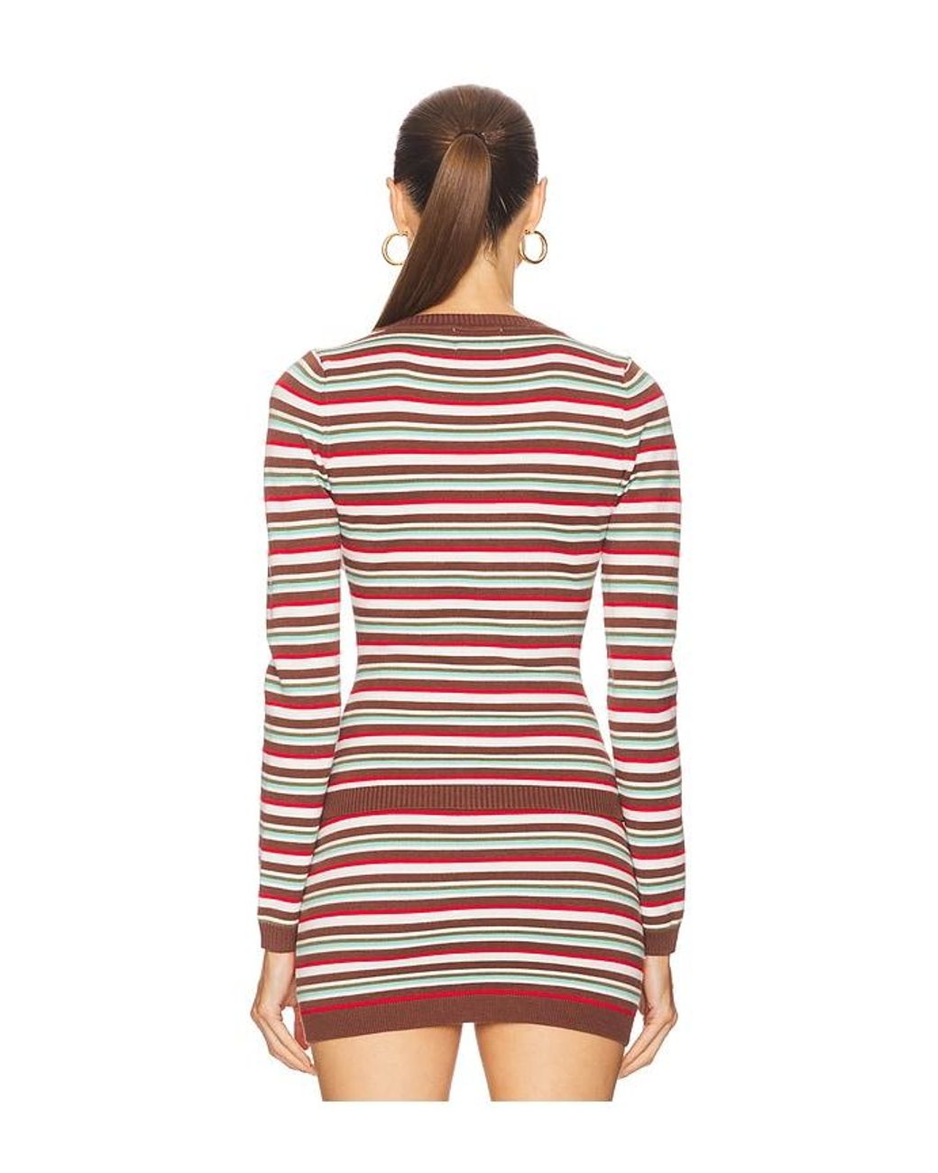 Seven Wonders Red Noemi Long Sleeve Top