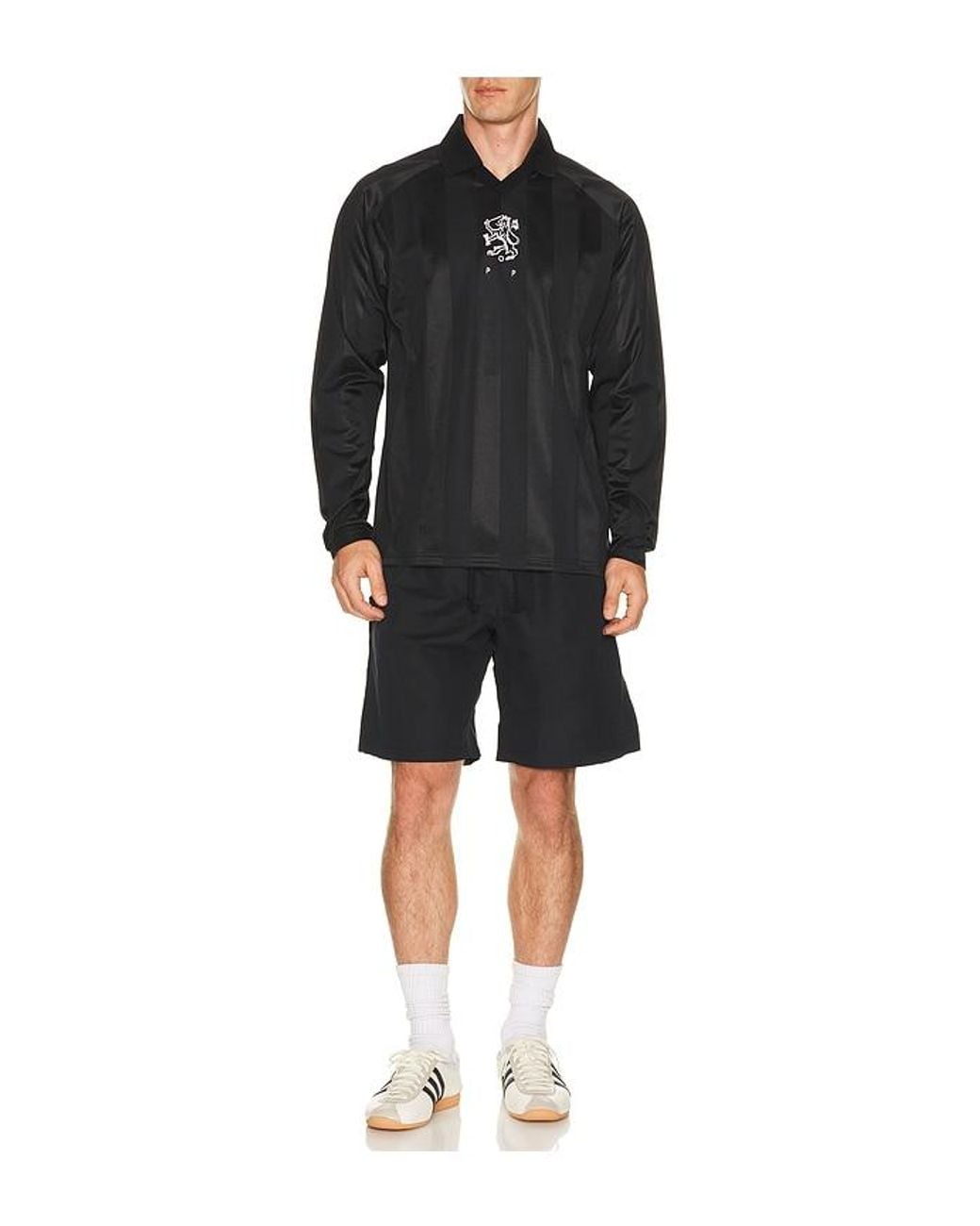 Pop Trading Co. Black Sportif Long Sleeve Tee for men