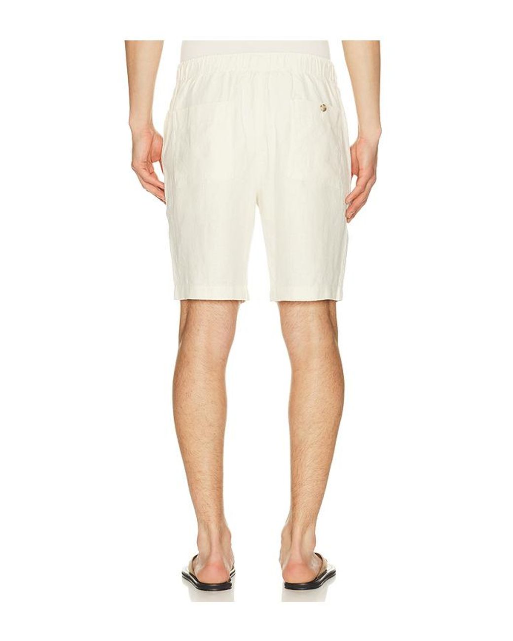 Vince White Patch Pocket Drawstring Short for men