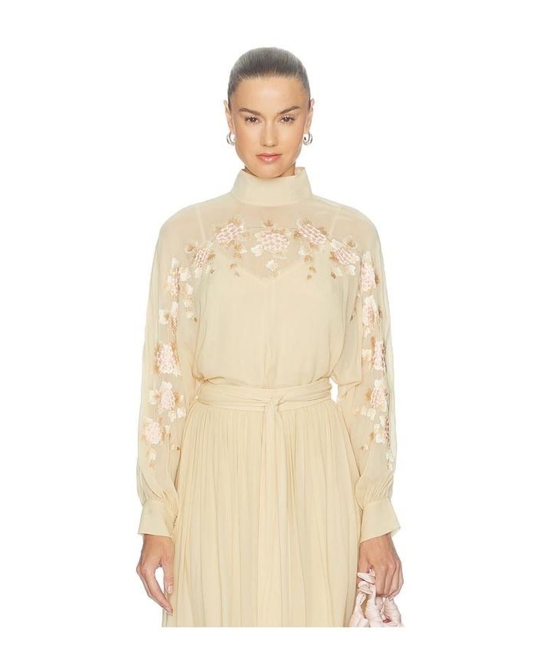 Zimmermann Natural Valiant Embroidered Blouse