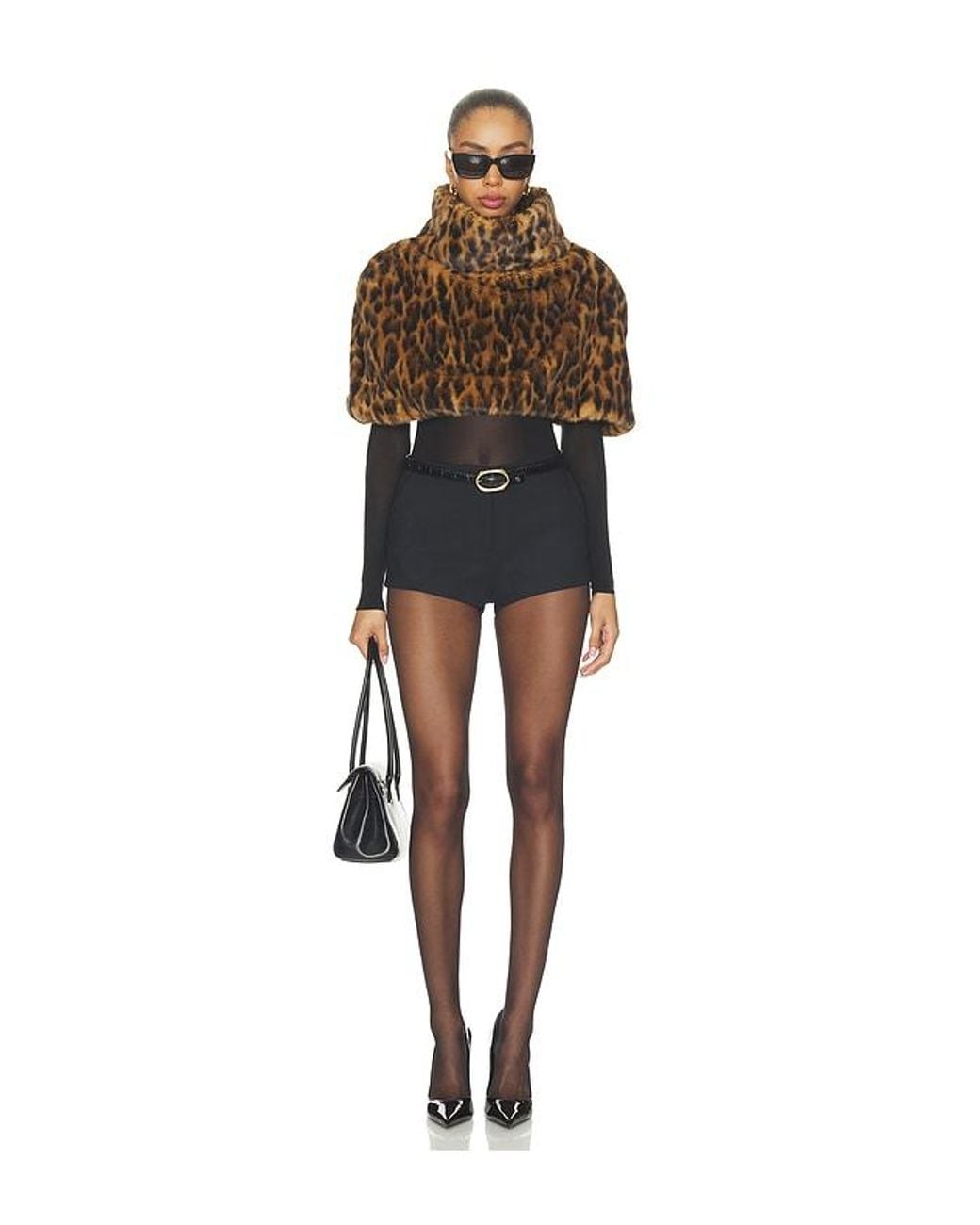 Norma Kamali Multicolor Turtle Capelet