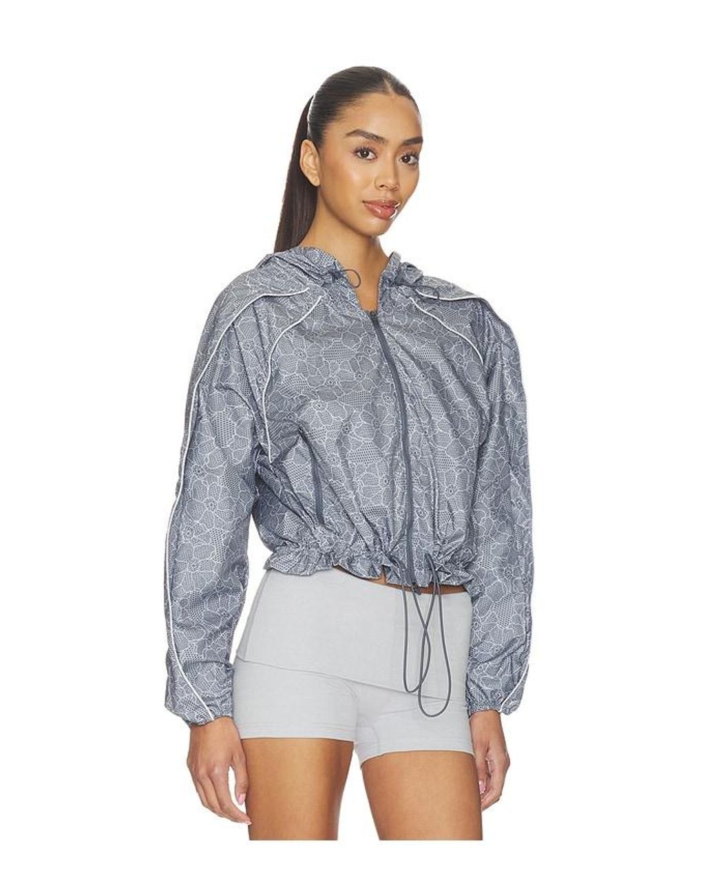 Adidas By Stella McCartney Blue Running Print Jacket