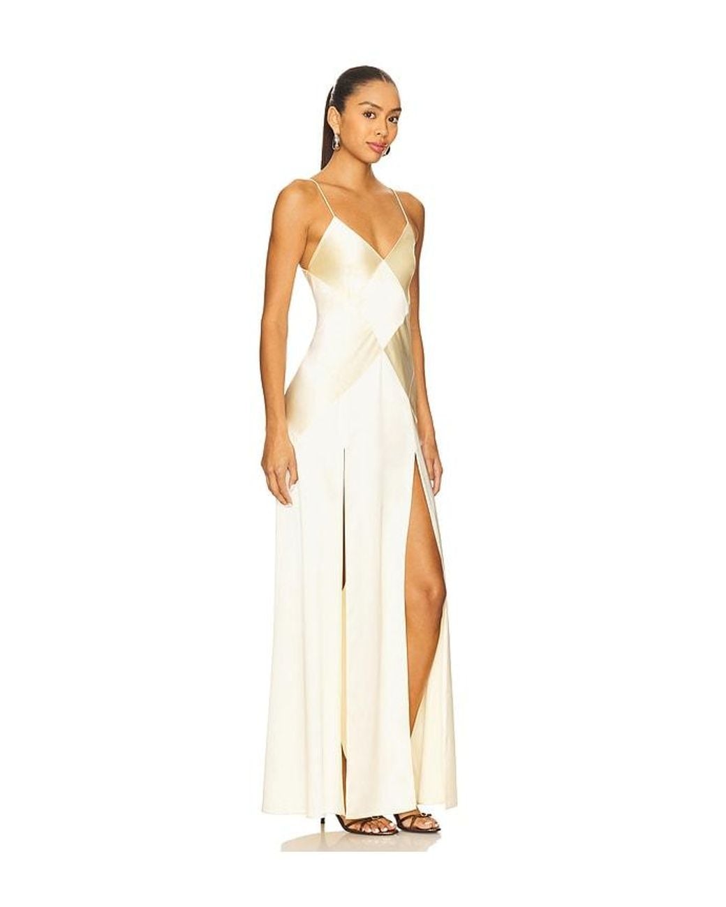 Bevza White Rhombuses Dress